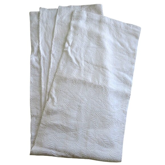 Bee & Willow Home Textured White Shower Curtain 72" x72" Cotton New Open Package - Picture 3 of 10